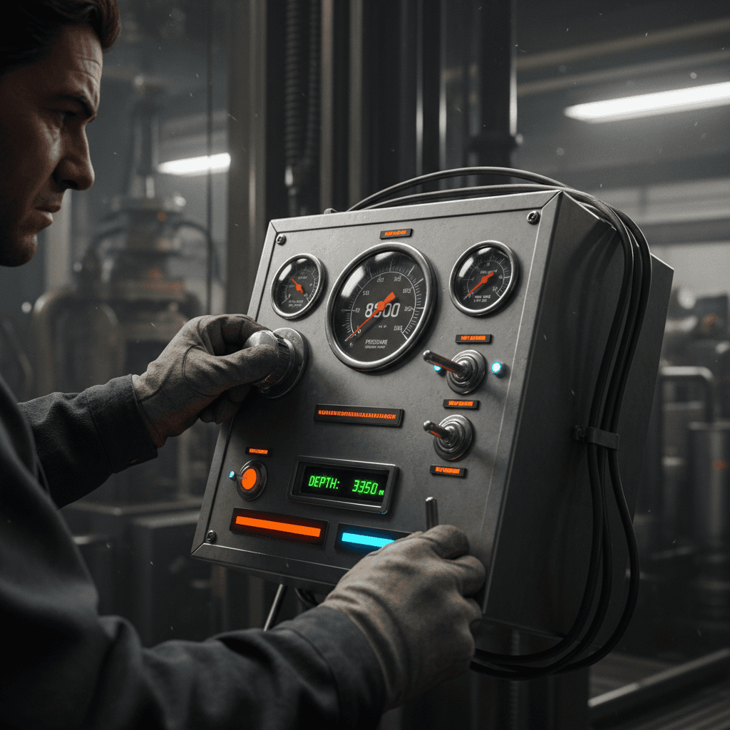 Specialized drilling equipment controls operated by trained specialist
