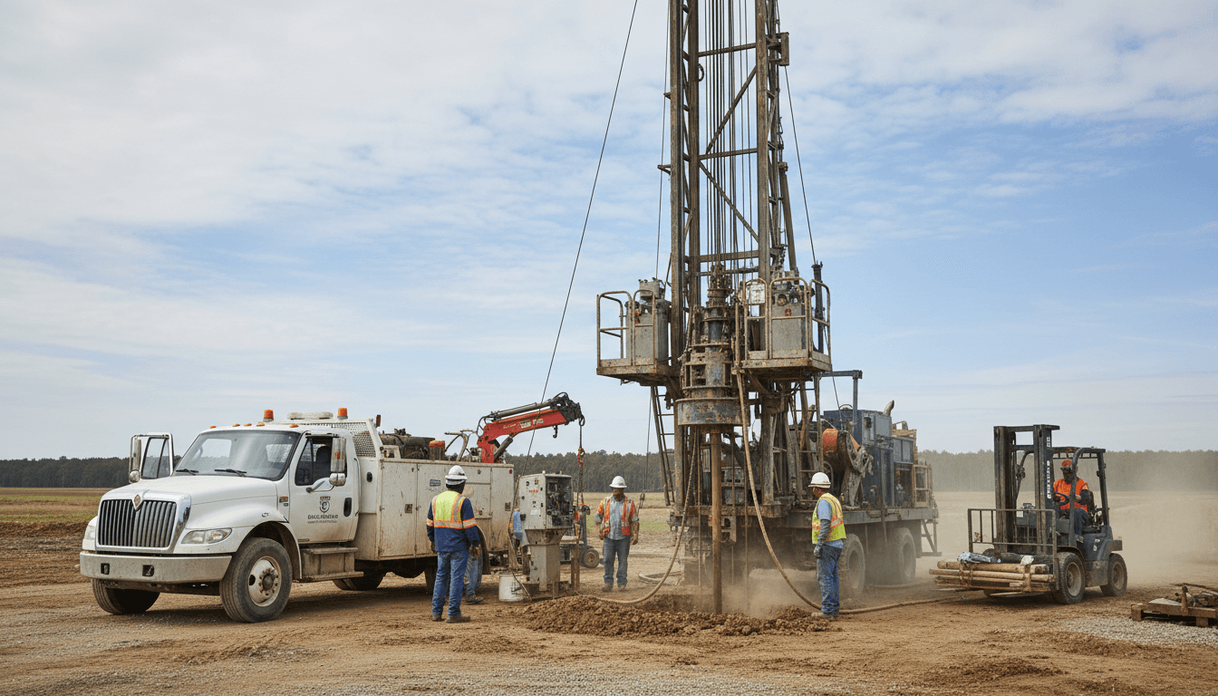 Completed horizontal directional drilling bore installation